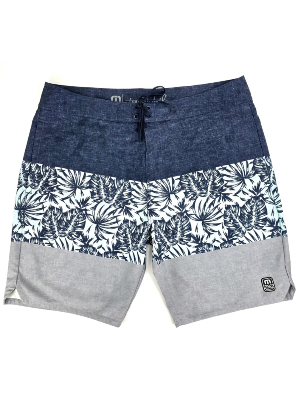 Coastal Resort TravisMathew Board Shorts Men 38 Blue Tropical Stretch Swim
